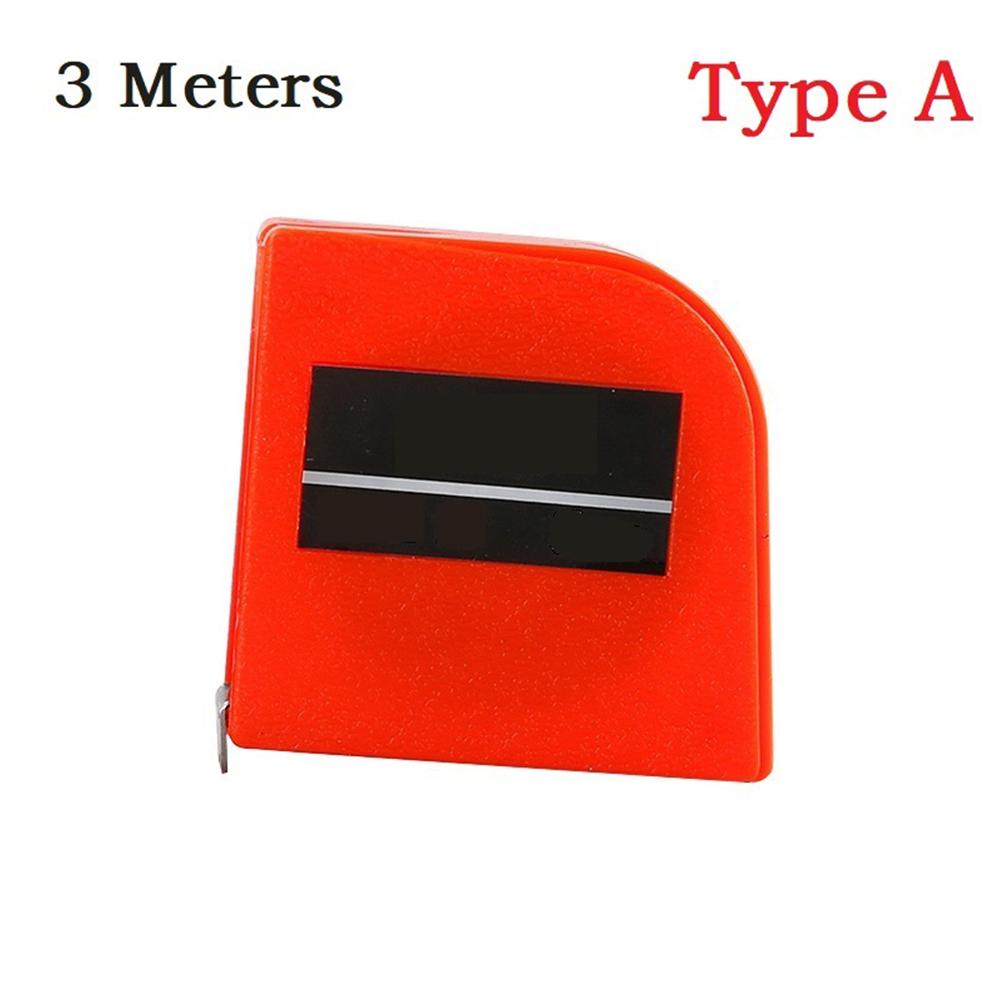 ABS+Stainless Steel Tape Measure Portable Red Yellow 1 Pcs
