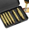 LWMINGALG Tanned Hex Bolt Remover, Precision Screw Remover, Screw Removal Bit, Drill Bit Set,