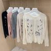 Women's Lightweight 50% Wool 50% Mulberry Silk Cardigan - 4-Season Versatile Knitwear for All-Year Comfort & Style