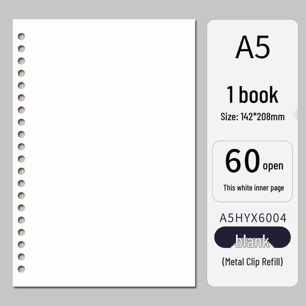 A5/B5 Detachable PP Student Notebook, Loose-leaf Multi-hole Binder