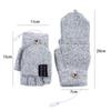 Gloves Velvet USB Electric Heated Gloves Knitted Cashmere Gloves Winter Heated Gloves Female Gloves