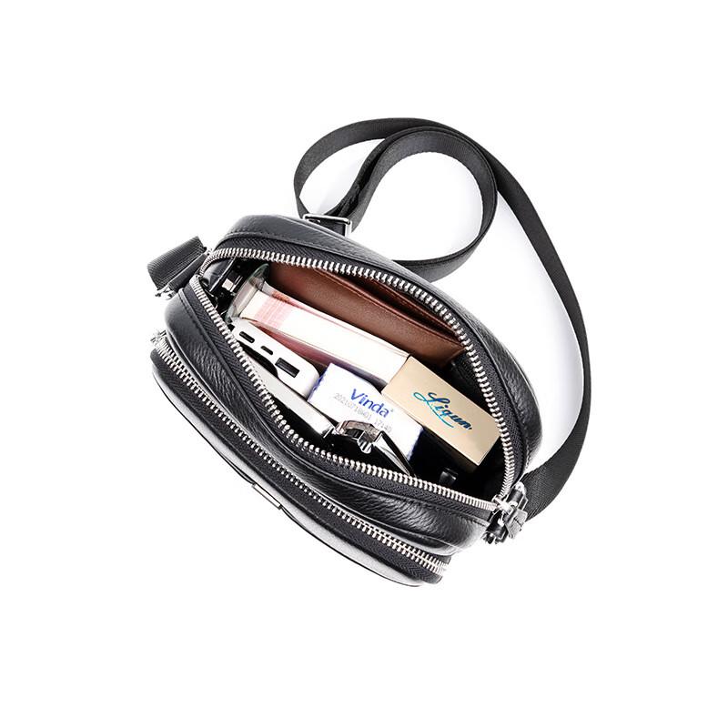 SCHWARZETIENNE Men's Business Leather Shoulder Bag
