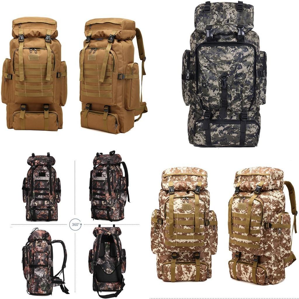 Rucksack Military 70l80l100loutdoor Tactical Backpacks Camping Hiking Trek Bag