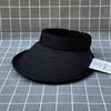 Sunshade Empty Top Hat Children Spring And Summer Sun Protection Cap Front Roll Versatile Sun Hat Tide Japanese Big Brim Straw Hat