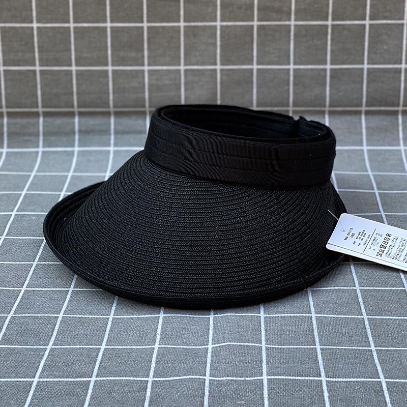 Sunshade Empty Top Hat Children Spring And Summer Sun Protection Cap Front Roll Versatile Sun Hat Tide Japanese Big Brim Straw Hat