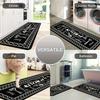 1PC Kitchen Pattern Kitchen Rug Non-Slip Door Mats Pop Design Bathroom Rug Bath Mat Carpet for Home Sink Laundry Decor