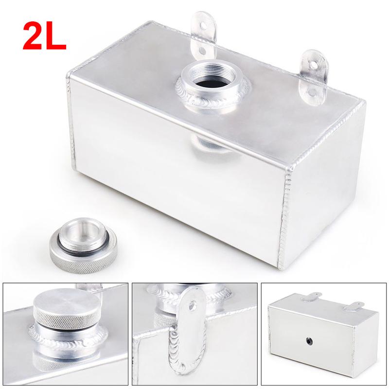 Aluminium 2L Mirror Polished Windscreen Washer Bottle Intercooler Spray Tank TT101960