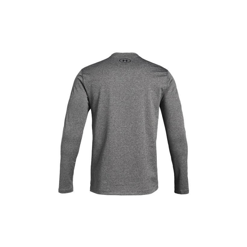 Under Armour Fitted Sports Training Crewneck Sweatshirt Men sweatshirt Carbon-Gray 1310989-090