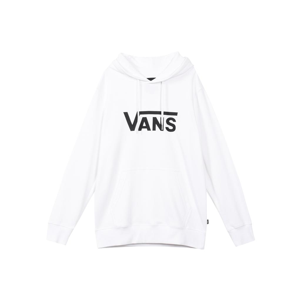 Vans Logo Print Hooded Sweatshirt Men Tops White VN0A54N8WHT
