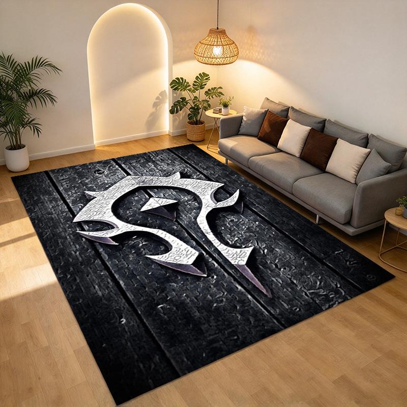 Warcraft Symbol Living Room Nonslip Area Rug Soft Carpet For Bedroom Game Playroom Sofa Office Home Decor Doormat Christmas Gift C9301990