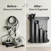 1Pcs Wall Mount Cable Tie & Tool Organizer 4/5-Slot Holds Multi-Size Zip Ties For Garage Workshop Accessories