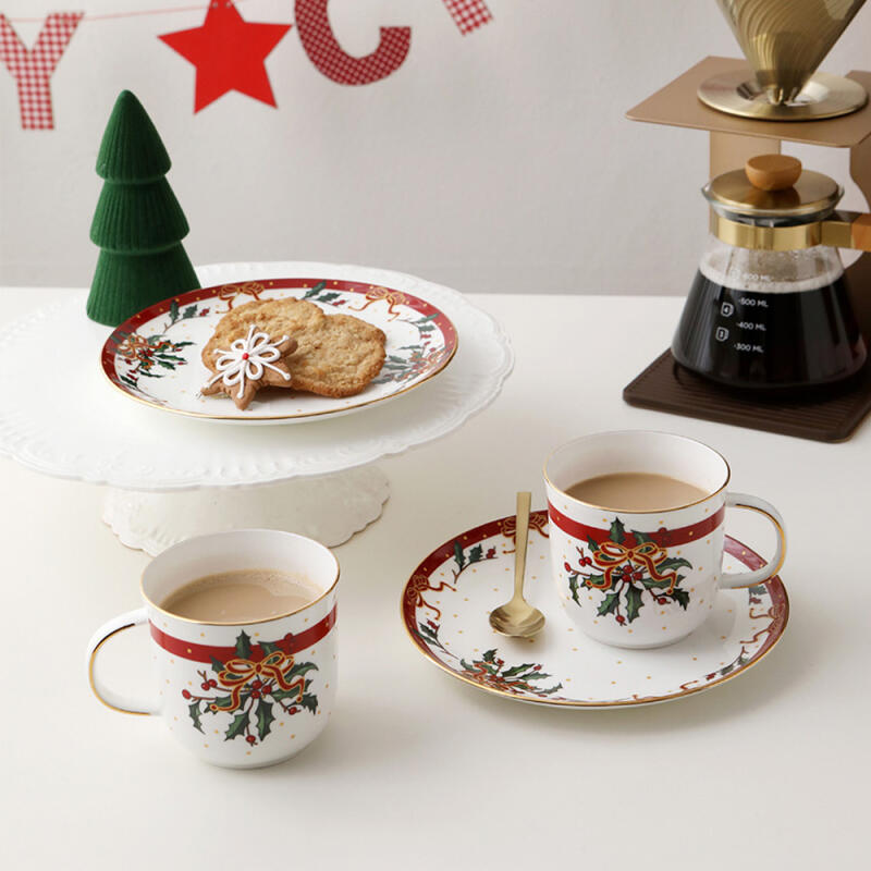 Highland Christmas Mug 300ml Gift Home Party Plating