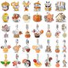 Autumn New Copper Brown Maple Leaf Pumpkin Bee Charms Bead Fit 3Mmoriginal Bracelets Diy Jewelry Warm Gift