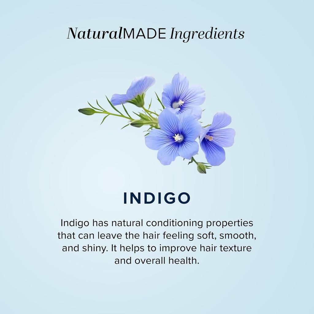 Khadi Natural Herbal Hair Color Indigo 150g – Grey Coverage, Shine & Strength, Chemical Free Hair Dye