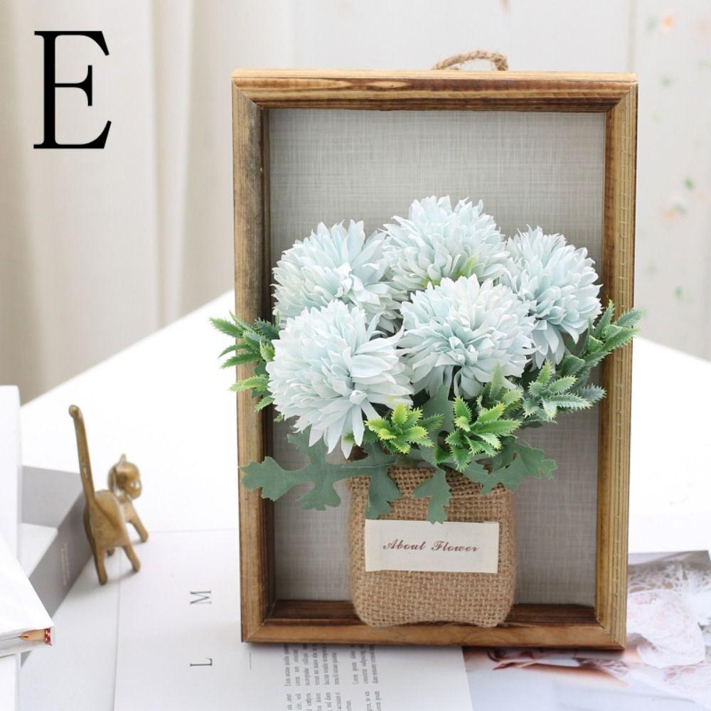 

3D Декор для стены из искусственных цветов Фоторамка Имитация цветов Украшение Дисплей для цветов E