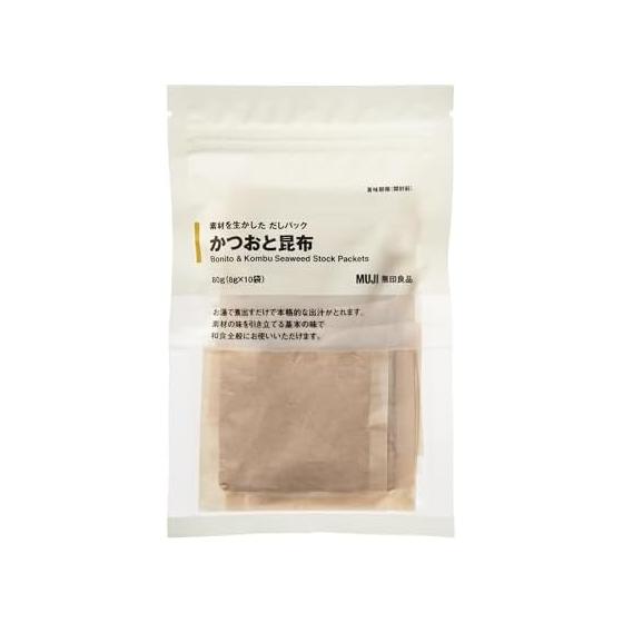 MUJI Dashi pack that makes the most of the ingredients Bonito and kelp 80g [8g x 10 bags] TEB09A2S