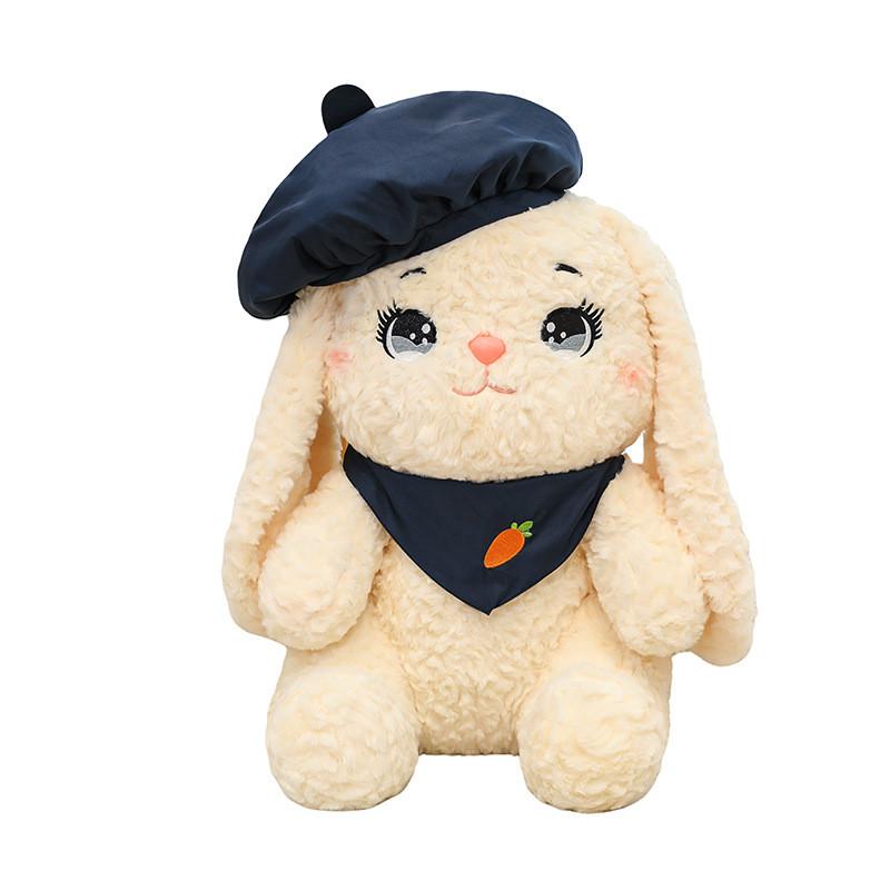 

Beret Cartoon Cute Rabbit With Carrot Pattern Scarf Plush Toy Children For 45cm