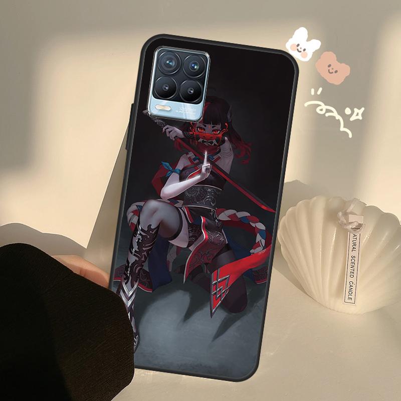 

Чехол Neon Oni Girl Anime для OnePlus 10 Pro 9 Pro 8T Nord2 9R для Realme GT 2 Pro 7 8 GT Neo2 9i 8i C21 Coque OnePlus 8Pro