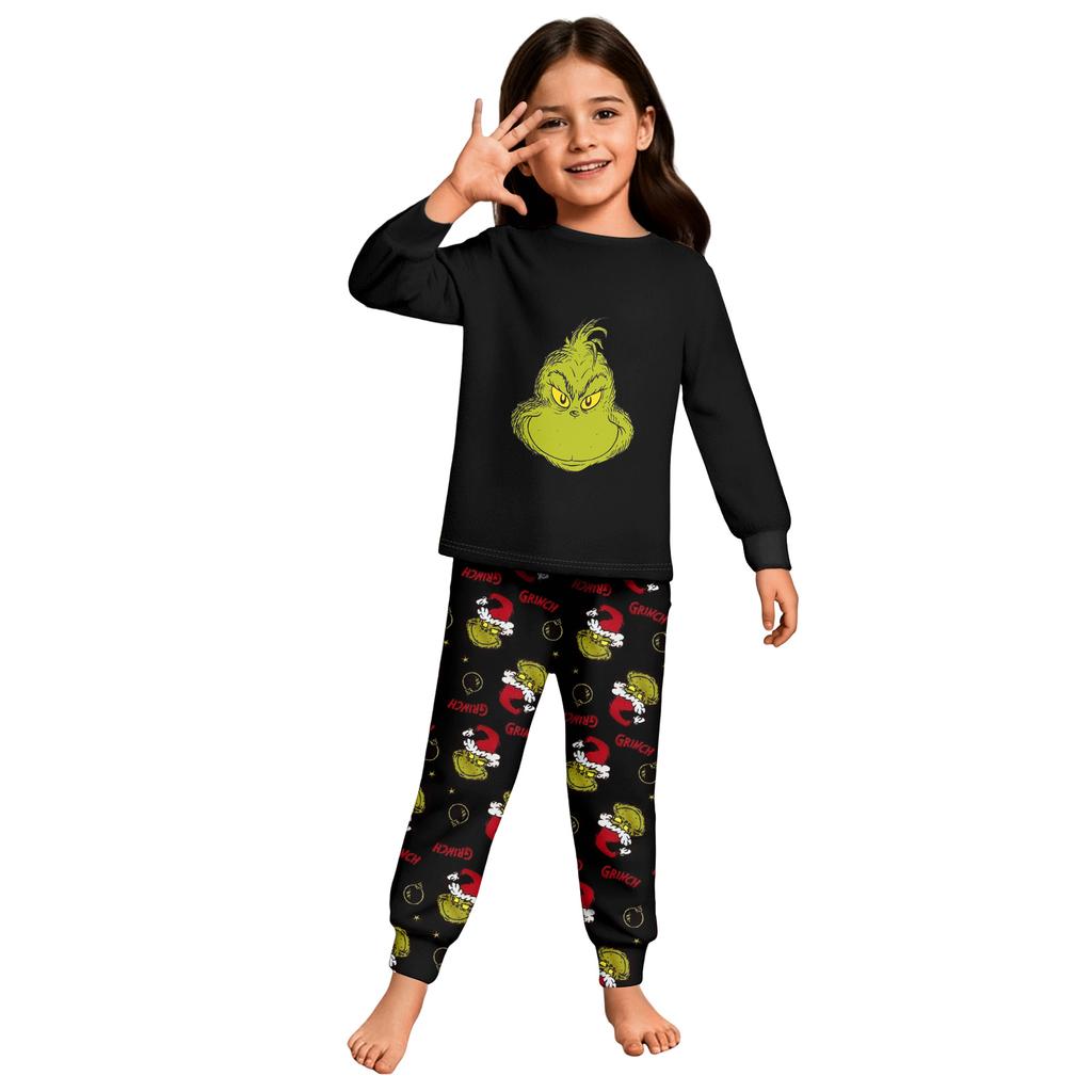 Children's  Boys And Girls Thin Two-piece  Long-sleeved Pants Two-piece