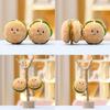 Plush Hamburger Keychain With Cute Design Perfect For Girl Backpack Accessories