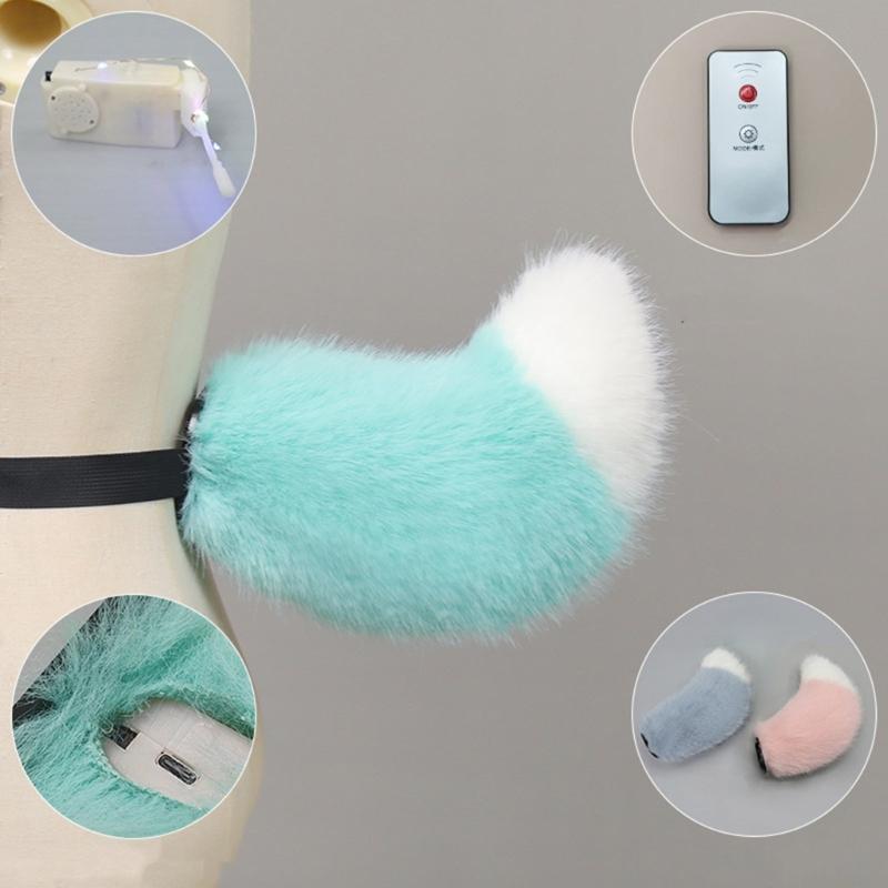 Voice Activated Lamb Tail Soft Plush Sound Responsive Role Play Props For Kids adults Parties Costumes Educational Operations