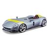 Miniature Car - BBURAGO - Ferrari Monza SP1 - Silver/Yellow - 1:43 - Metal