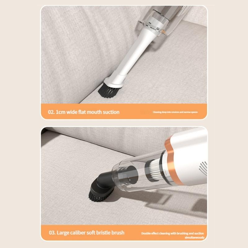 Cordless Handheld Vacuum with 8500Pa Strong Suction Car Home Vacuum Cleaner Easy to Use for Automotive Home Cleaning