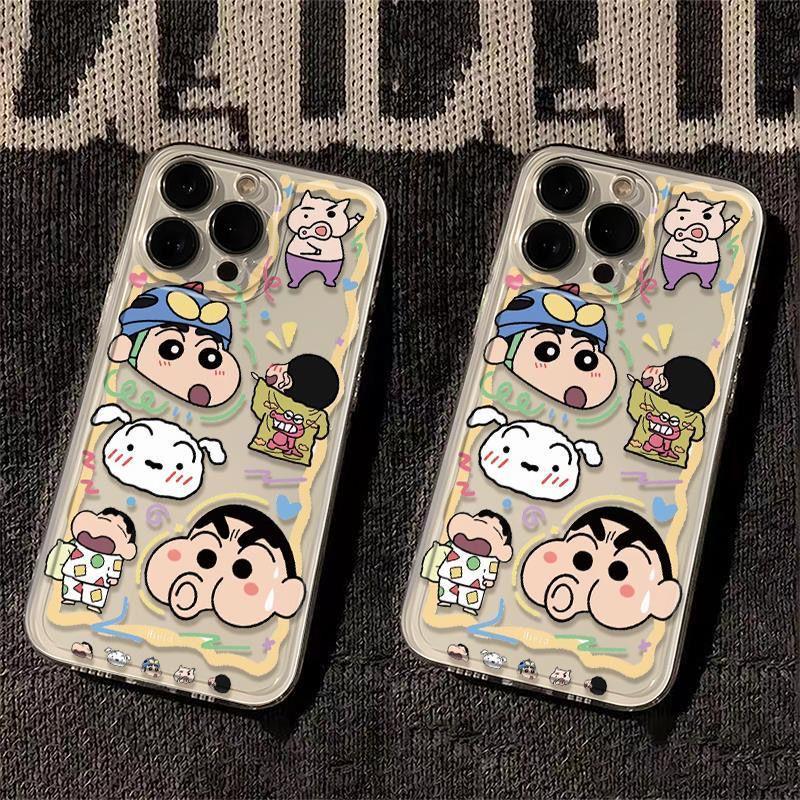 Pachacorgi Shin-chan iPhone 17/16 Pro/15/13 Pro Max/11/XS Transparent Case for Women