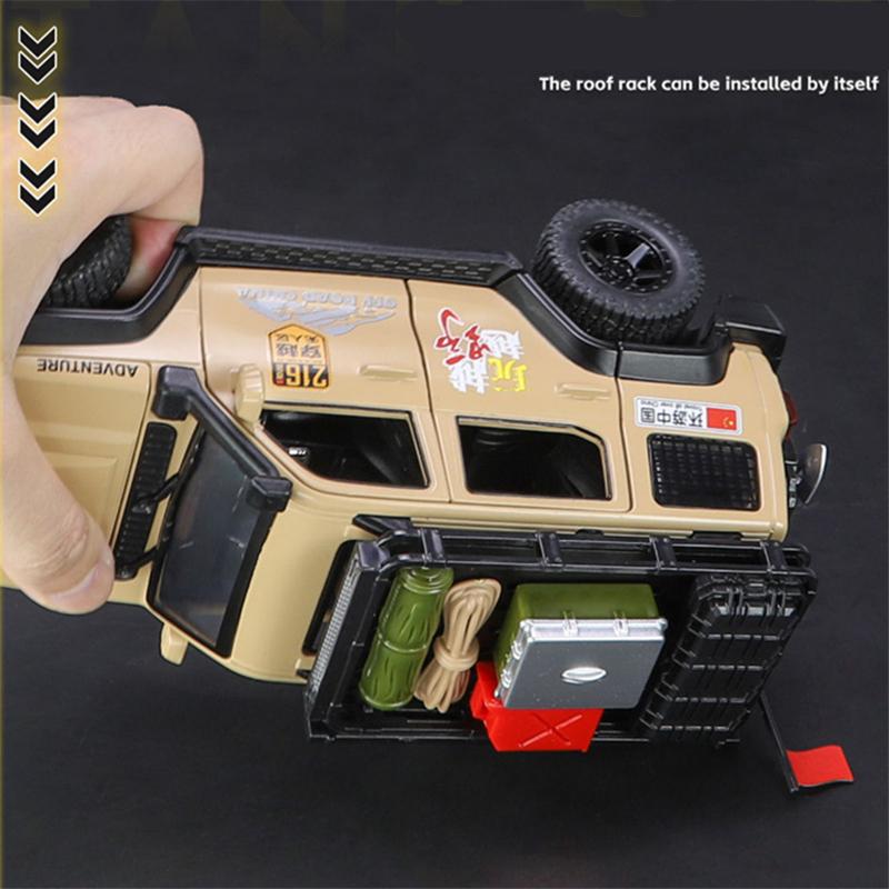 Off-Road Modified Version 1:24 Tank 300 Suv Alloy Car Model Diecasts Metal Off-Road Vehicles Car Model Sound Light Kids Toy Gift