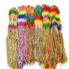10 stuks/set Meerkleurige Armbanden Touw Regenboog Kleurenmix Gevlochten Kwastje Armband Voor Vrouwen Mannen Draad Knoop Handgeweven Cadeau Willekeurig
