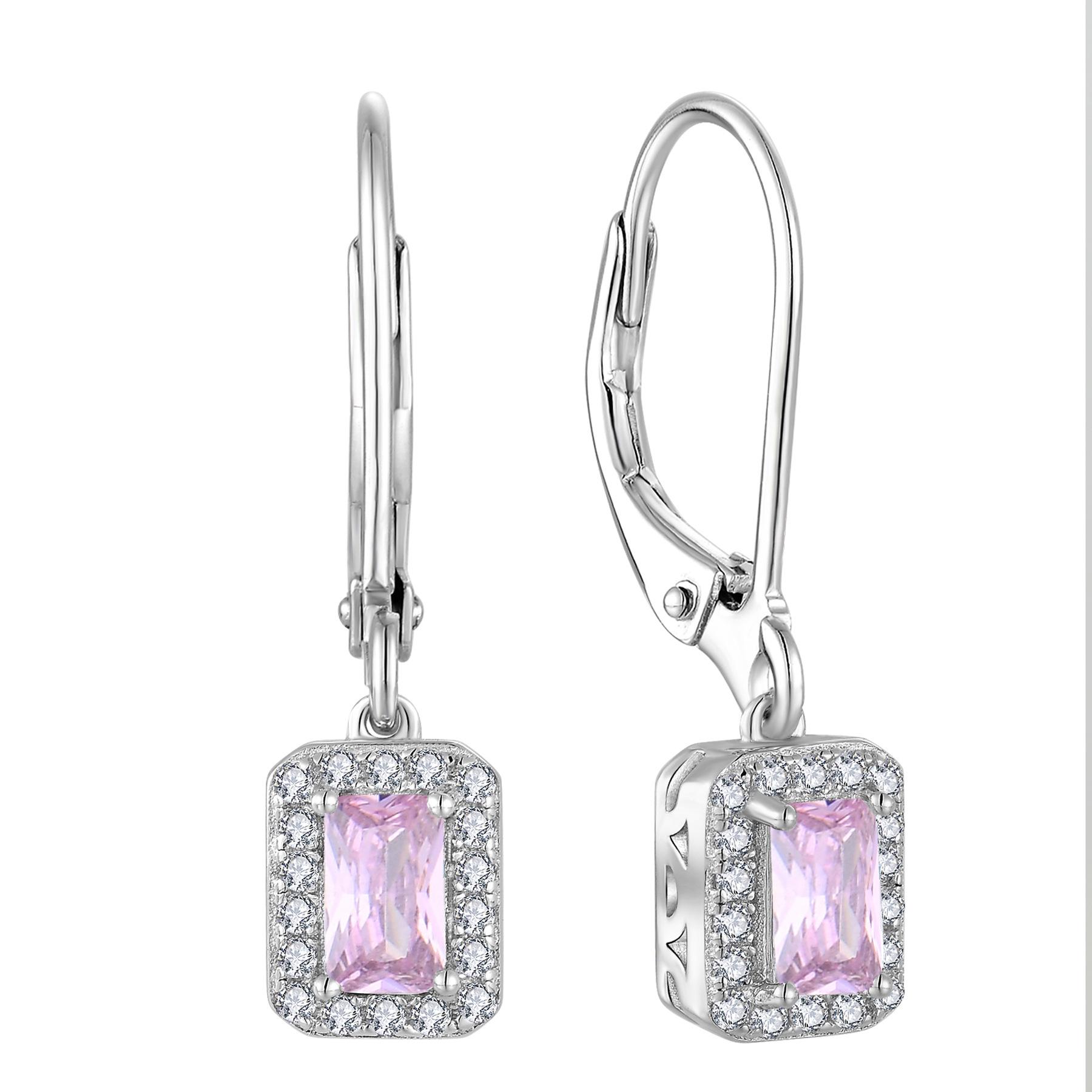 S925 Sterling Silver Zircon Inlaid Earrings for Women - Trendy Cross-border Jewelry 925 Silver