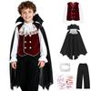 Costum GOKEI de Vampir Halloween Cosplay Ținută Dracula Îmbrăcat Copii Băieți Conte Nobil Petrecere Eveniment Drăguț Festival Cultural Îmbrăcăminte de Spectacol