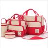 Waterproof Fashion Mommy Bag Set: Multifunctional Crossbody, Large Capacity, Single Shoulder, Handheld, 5 Pieces