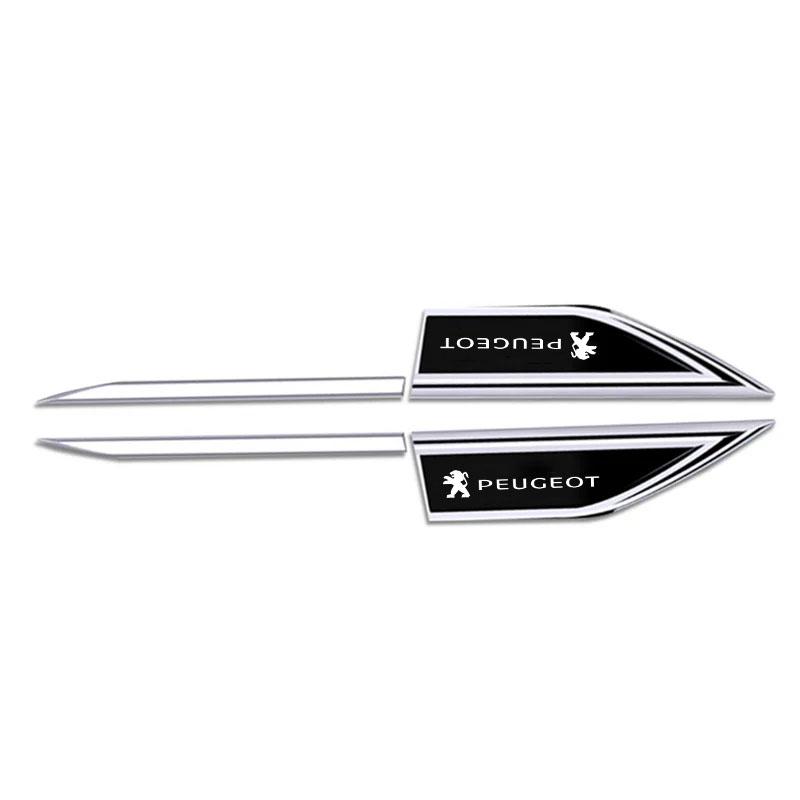 2 Pezzi Accessori Auto Strisce Porte Laterali Adesivi Auto per Peugeot 206 307 308 3008 207 208 407 508 2008 408 4008 Auto