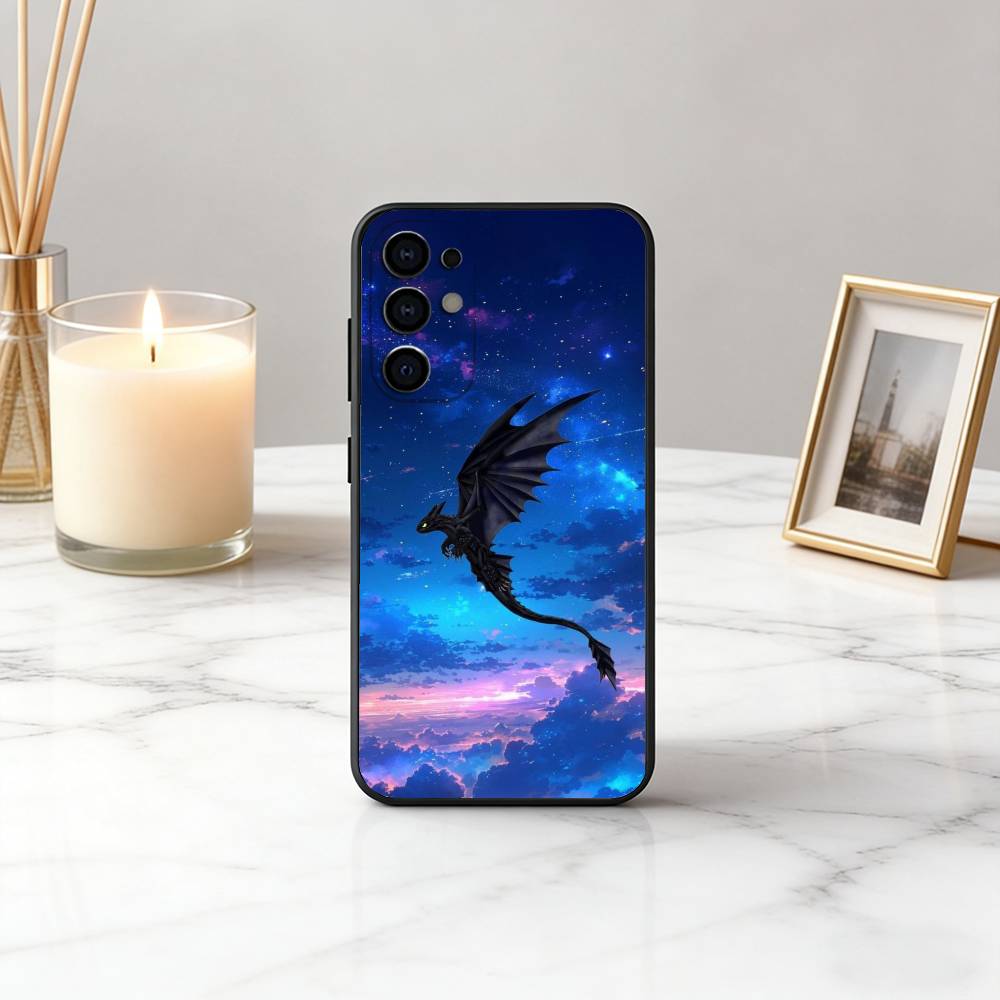 

Cartoon T-Toothless D-DragonS TD Phone Case Black Silicone Soft For Samsung S25,S24,S21,S22,S23,S30,Ultra,S20,Plus,Fe,Lite Samsung S20plus5G