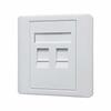 1Pcs 1/2/3/4 Port RJ45 Socket Outlet Computer Network Socket Panel  Wall Mounted Socket