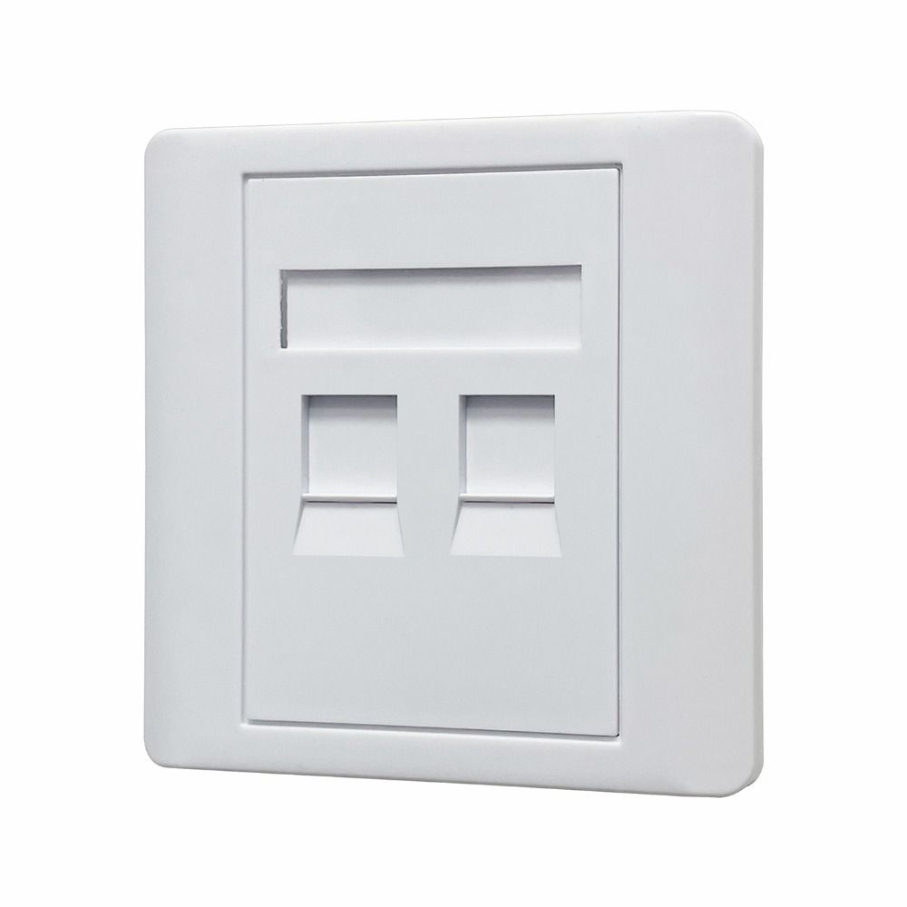 1Pcs 1/2/3/4 Port RJ45 Socket Outlet Computer Network Socket Panel  Wall Mounted Socket