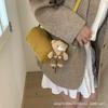 Crossbody bag women's new trendy retro suede pillow bag shoulder underarm bag cylinder handbag
