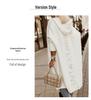 Cross-Border Autumn/Winter Hooded Long Cardigan Sweater with Letter Design