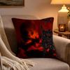 Rapper Singer Yung Lean Cushion Cover Soft Plush Cushion Cover Double Print And Invisible Zipper For Sofa Home Car Use