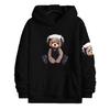 Autumn and Winter New Hooded Sweater Bear Printed Jacket