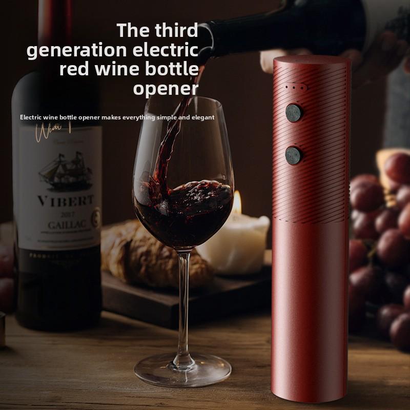 1 PCS Automatic Rechargeable Wine Corkscrew – One-Click Electric Bottle Opener for Bar Kitchen Christmas Gifts1