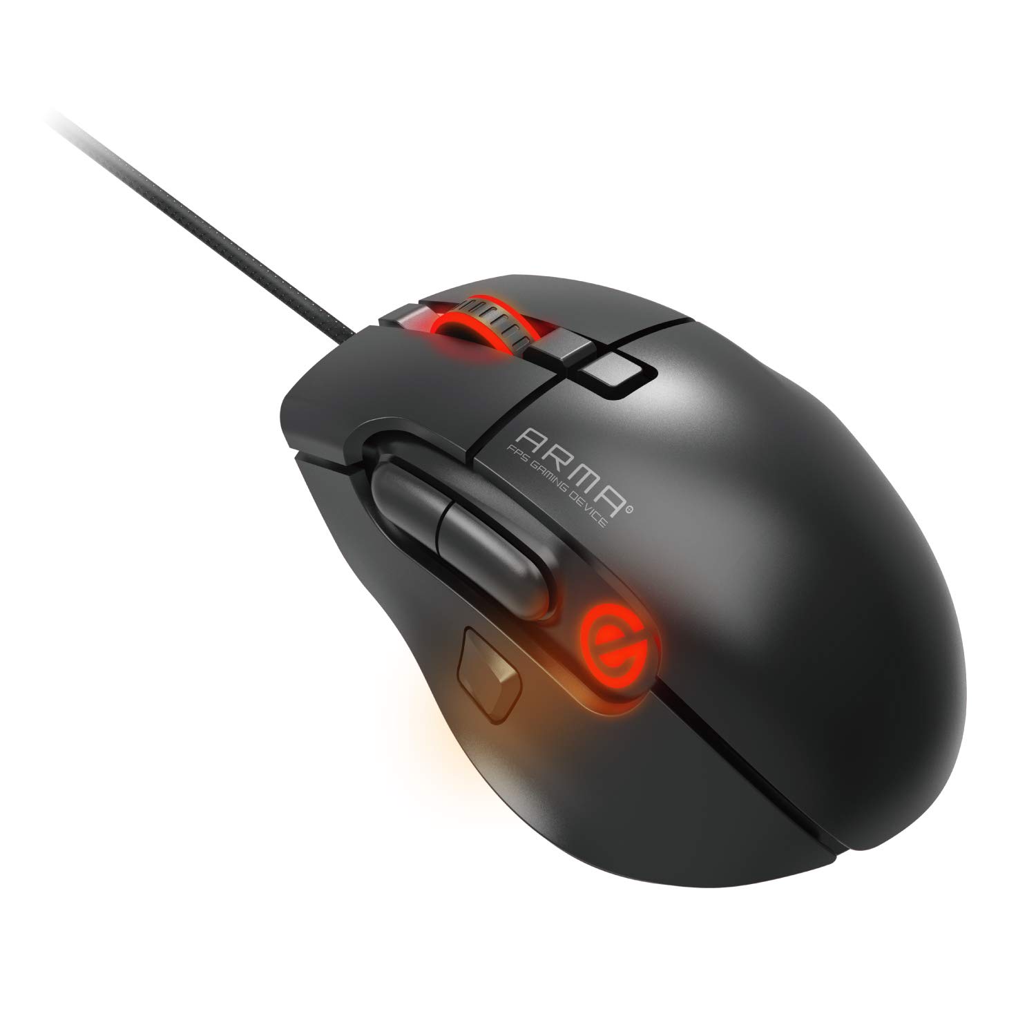 

ELECOM Gaming Mouse M Size 8 Buttons Equipped with Hardware Macro DPI Adjustment Black [ARMA] (100~16000) M-ARMA50BK