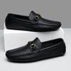 Fashion Fast Delivery Office Loafers Genuine Leather Men Casual Shoe Dress Business Slip on Footwear Breathable Moccasins Driving Shoes