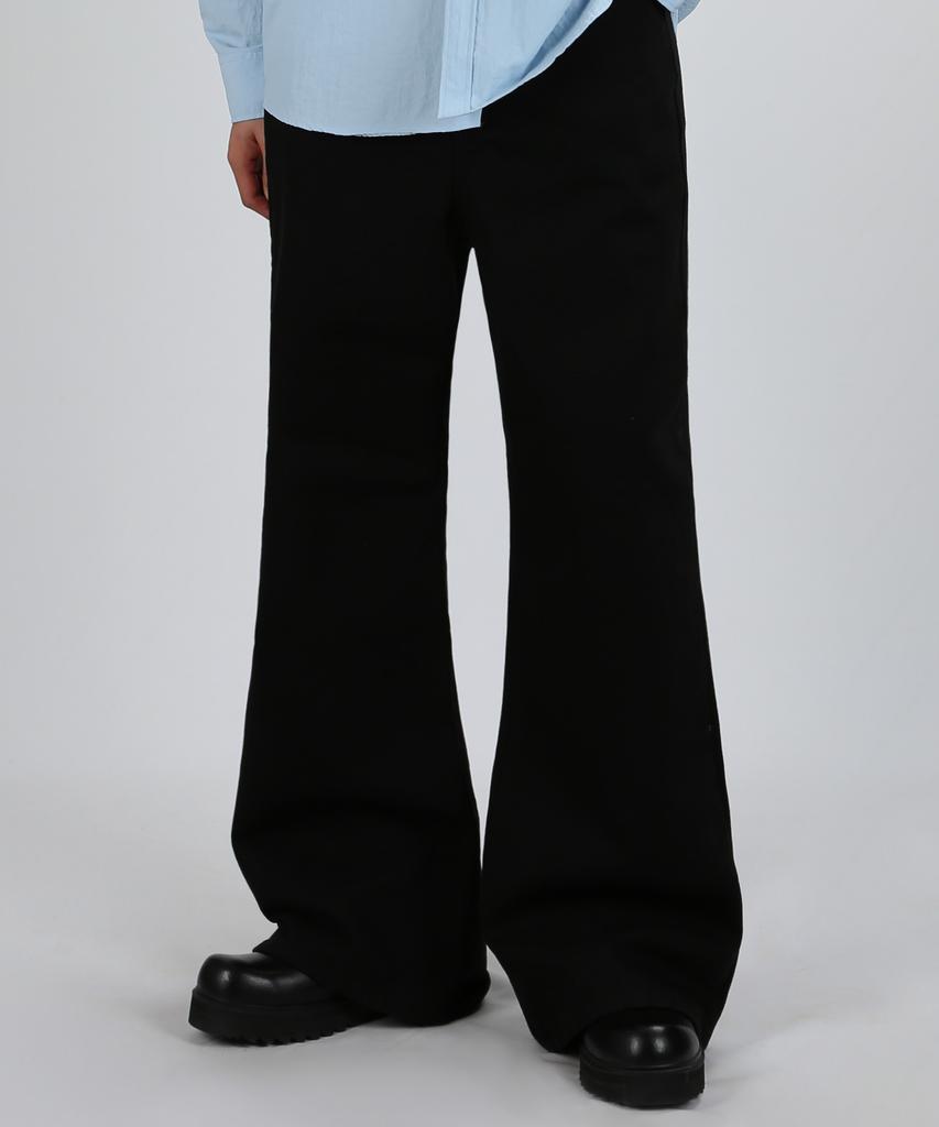 VERYVAIN Flare Chino Pants (Black)