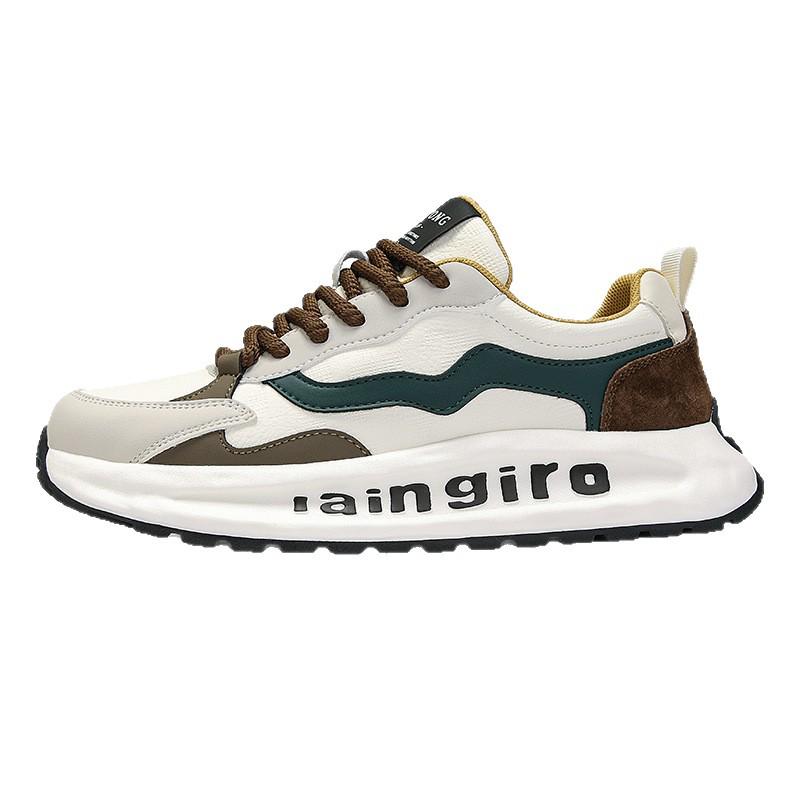 Forrest Gump Herren 2025 Herbst Leder-Sneakers: Atmungsaktive, Rutschfeste, Weichsohlige Business Casual Laufschuhe.