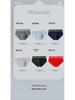 Men's Ice Silk Breathable Mid-Waist Briefs - Large Size Summer Underwear