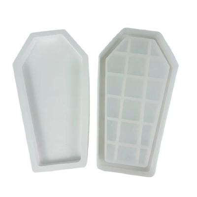 Silicone Mold with Lid Coffin Storage Box Crystal Epoxy Resin Mold Trinket Box