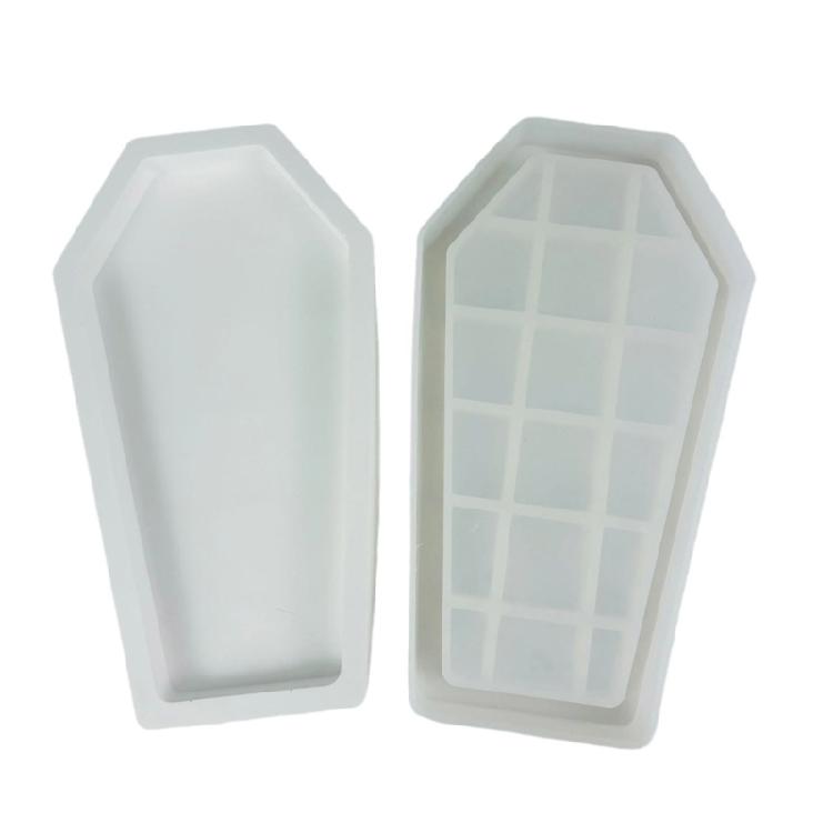Silicone Mold with Lid Coffin Storage Box Crystal Epoxy Resin Mold Trinket Box 1