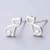 100% 925 Massiv Echtsilber Piercing Herz Krone Liebe Biene Ohrstecker Für Frauen Mädchen Brincos pendientes Brincos